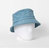 Bucket hat corduroy blauw